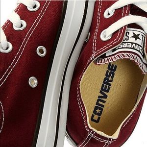 Converse tennis color burgundy #9